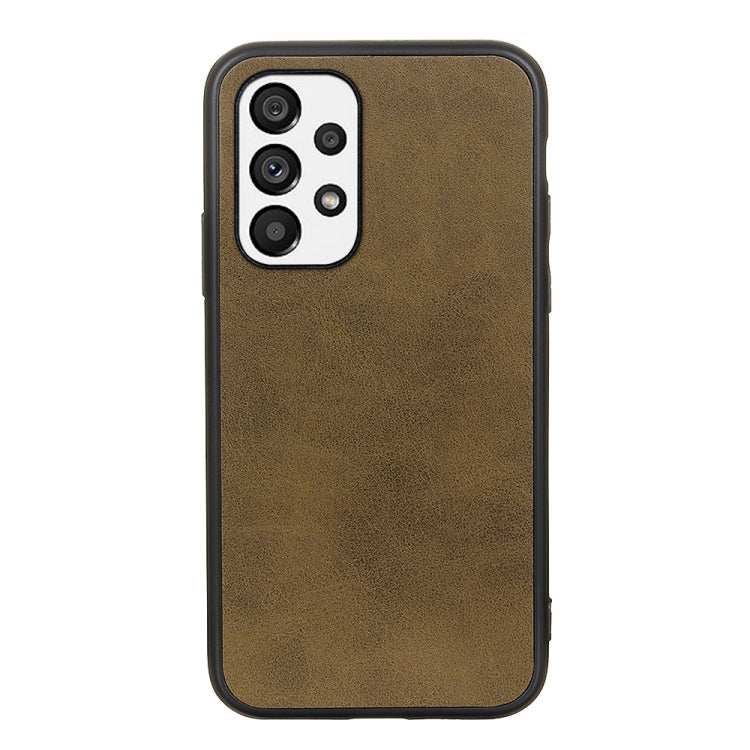 Accurate Hole Two-color Calf Texture PU Phone Case