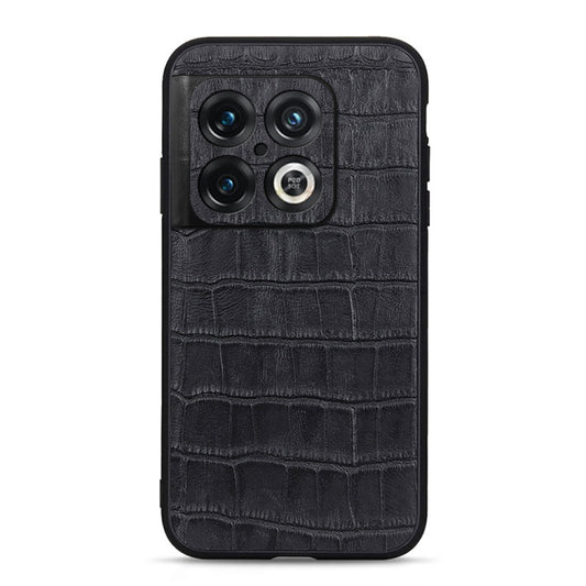 Accurate Hole Crocodile Texture Genuine Leather Phone Case