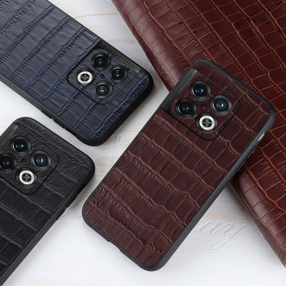 Accurate Hole Crocodile Texture Genuine Leather Phone Case