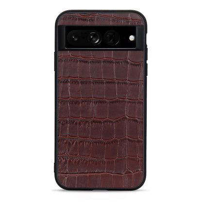 Accurate Hole Crocodile Texture Genuine Leather Phone Case