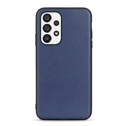 Accurate Hole Lambskin Texture Genuine Leather Phone Case