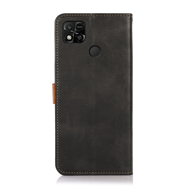 KHAZNEH Dual-color Cowhide Texture Flip Leather Phone Case, For Xiaomi Redmi 10A, For Kyocera Android One S9, For Samsung Galaxy M23/F23 5G