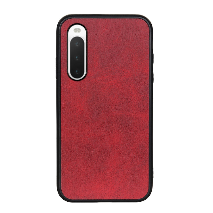 Two-color Cowhide Texture PU Shockproof Phone Case