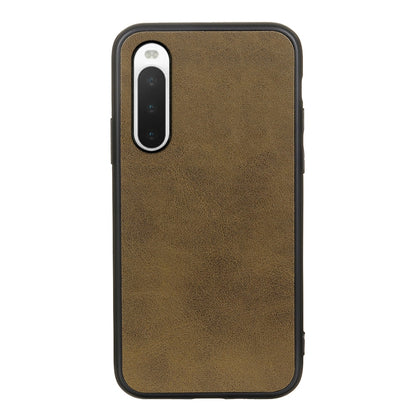 Two-color Cowhide Texture PU Shockproof Phone Case