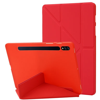 Deformation Silicone Leather Tablet Case