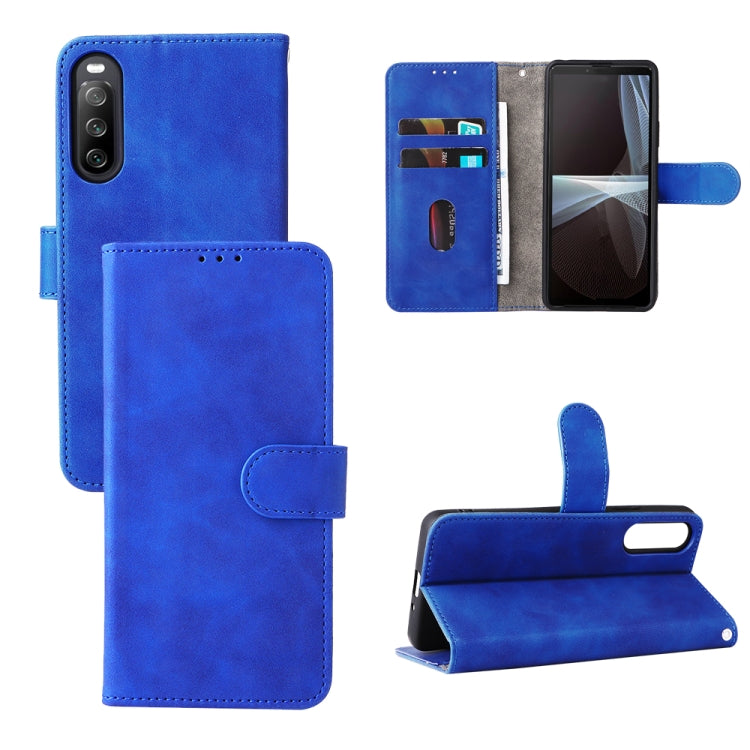 Skin Feel Magnetic Flip Leather Phone Case