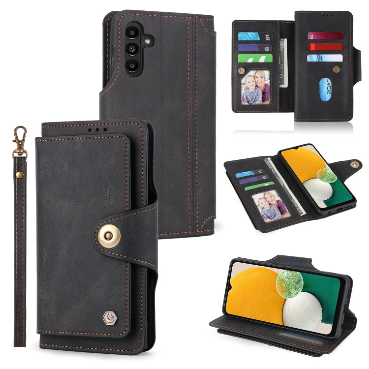 POLA 9 Card-slot Oil Side Leather Phone Case