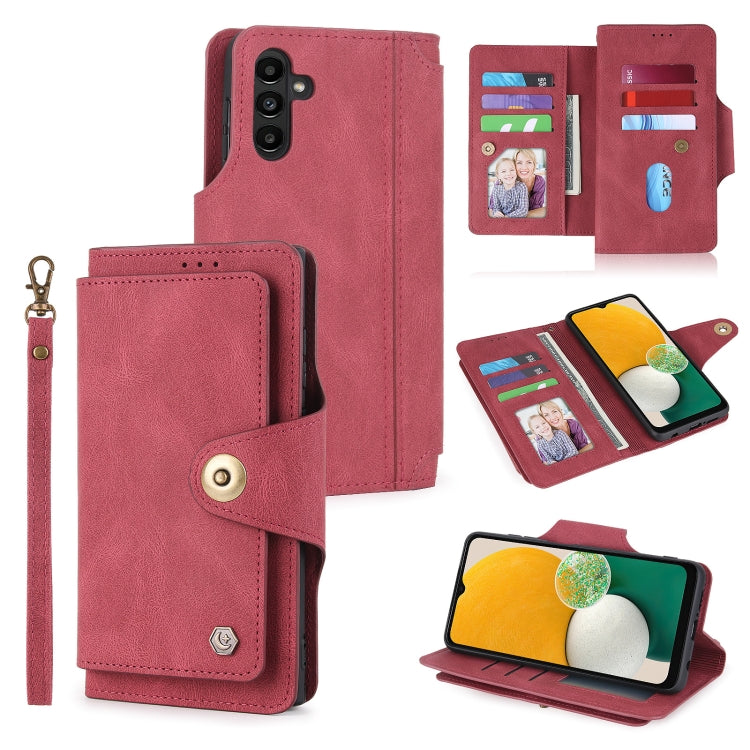 POLA 9 Card-slot Oil Side Leather Phone Case