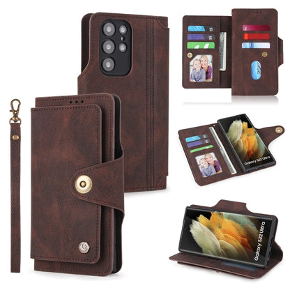 POLA 9 Card-slot Oil Side Leather Phone Case