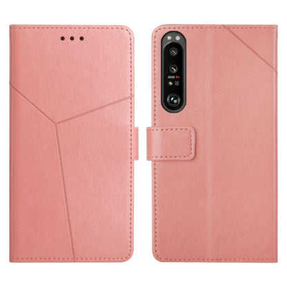 Y Stitching Horizontal Flip Leather Phone Case