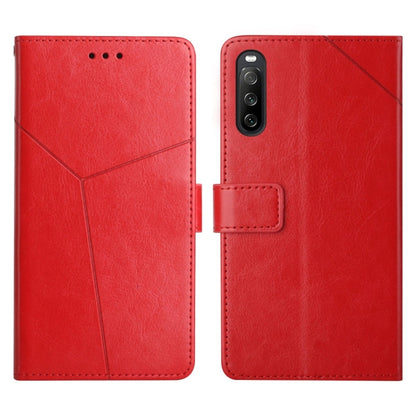 Y Stitching Horizontal Flip Leather Phone Case