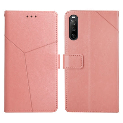 Y Stitching Horizontal Flip Leather Phone Case