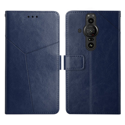 Y Stitching Horizontal Flip Leather Phone Case