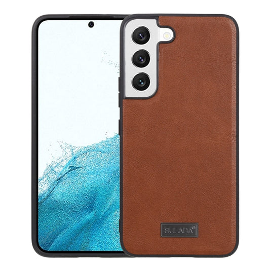 SULADA Shockproof TPU + Handmade Leather Phone Case