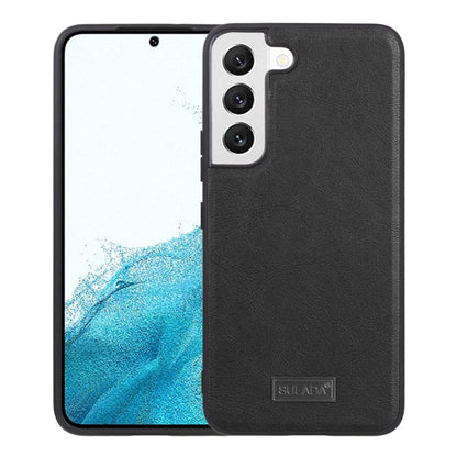 SULADA Shockproof TPU + Handmade Leather Phone Case, For Samsung Galaxy S22 5G, For Samsung Galaxy S22 Ultra 5G, For Samsung Galaxy S22+ 5G