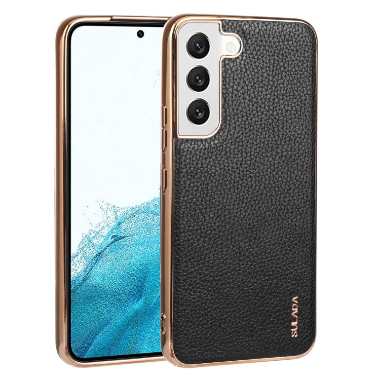 SULADA Shockproof TPU + Handmade Leather Phone Case