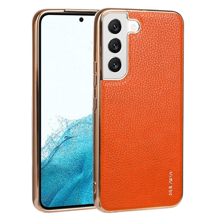 SULADA Shockproof TPU + Handmade Leather Phone Case