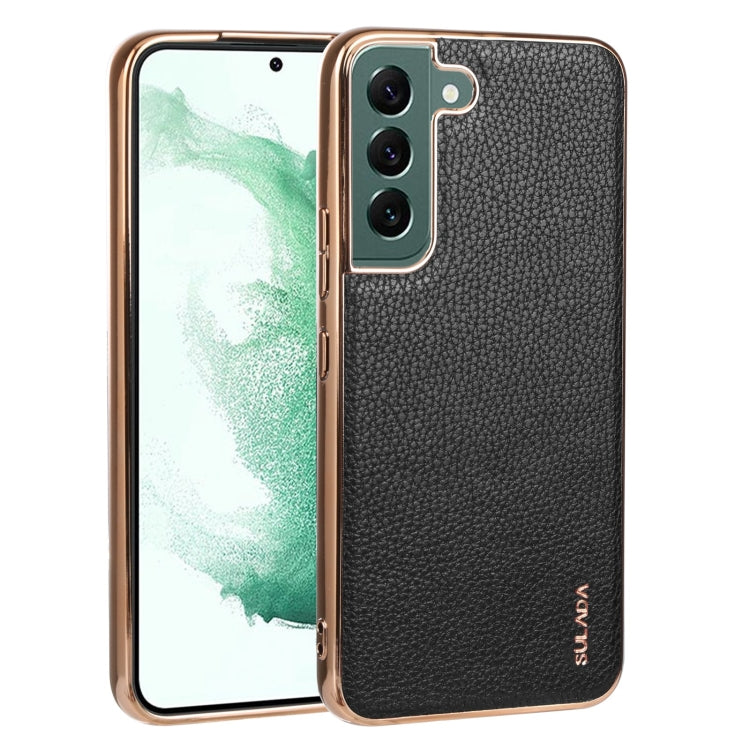 SULADA Shockproof TPU + Handmade Leather Phone Case