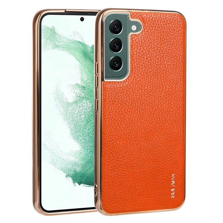 SULADA Shockproof TPU + Handmade Leather Phone Case