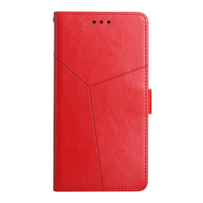 Y Stitching Horizontal Flip Leather Phone Case