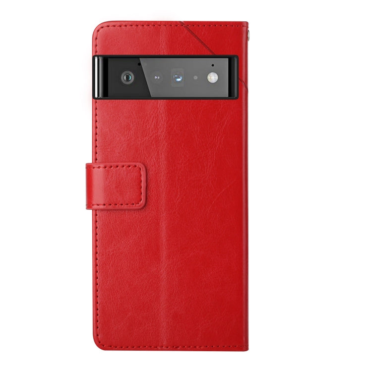 Y Stitching Horizontal Flip Leather Phone Case