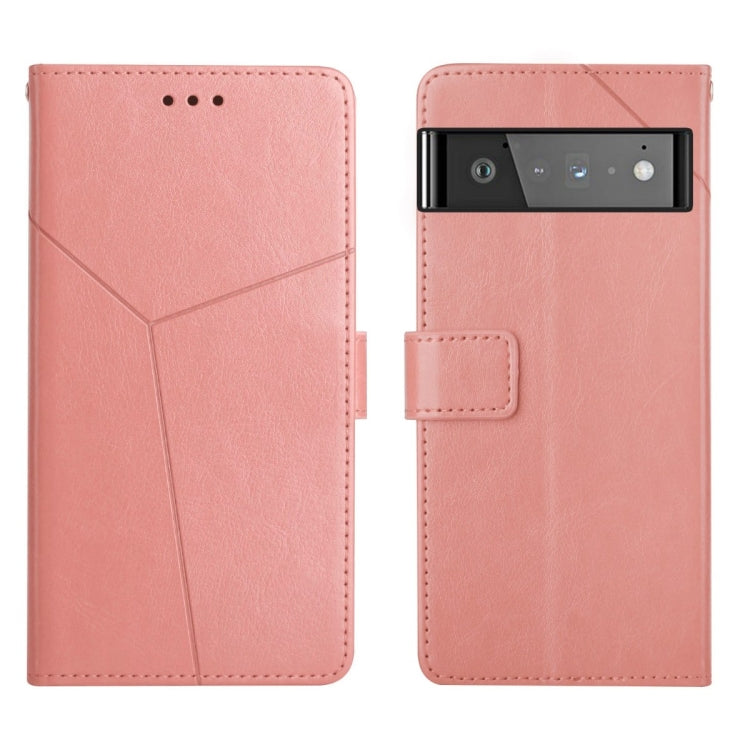 Y Stitching Horizontal Flip Leather Phone Case