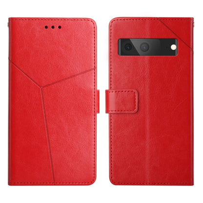 Y Stitching Horizontal Flip Leather Phone Case