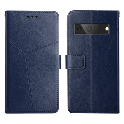 Y Stitching Horizontal Flip Leather Phone Case