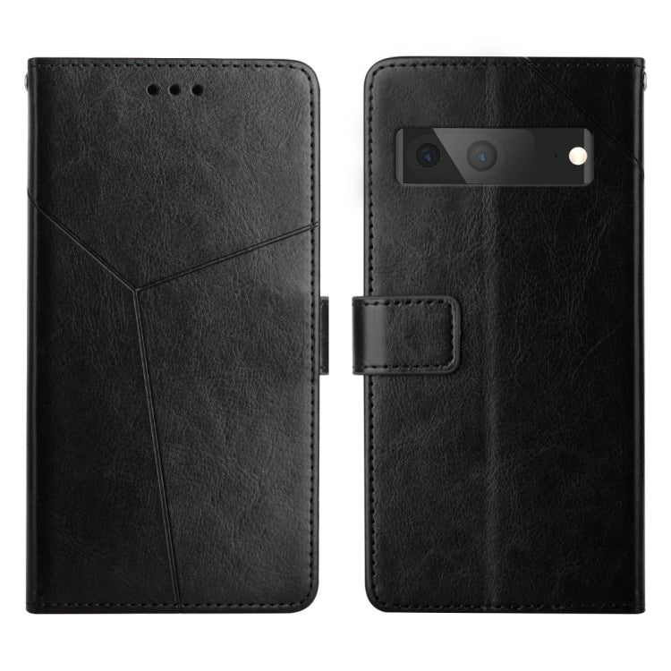 Y Stitching Horizontal Flip Leather Phone Case