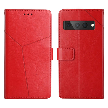 Y Stitching Horizontal Flip Leather Phone Case