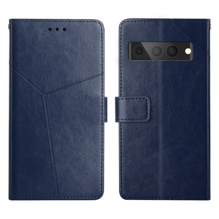 Y Stitching Horizontal Flip Leather Phone Case