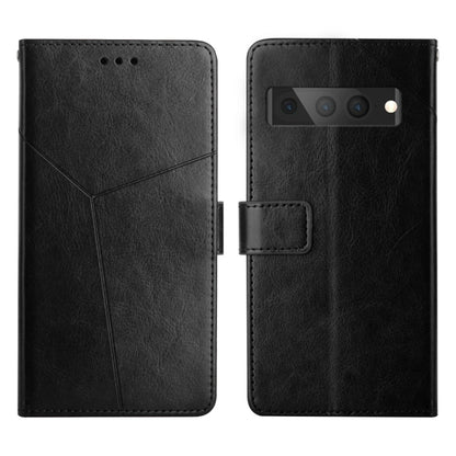 Y Stitching Horizontal Flip Leather Phone Case