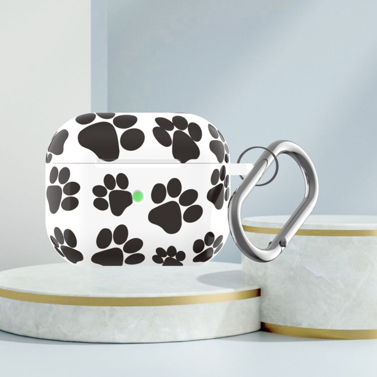 B Series Silicone Printed Leopard Print Wireless Earphone Protective Case, For AirPods 3