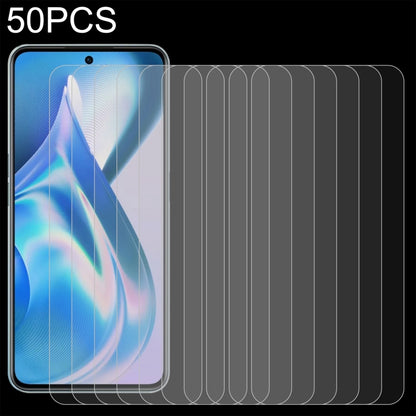 50 PCS 0.26mm 9H 2.5D Tempered Glass Film