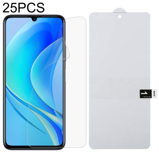 25 PCS Full Screen Protector Explosion-proof Hydrogel Film, For Huawei nova Y70 (25 PCS), For OnePlus Ace(25 PCS)