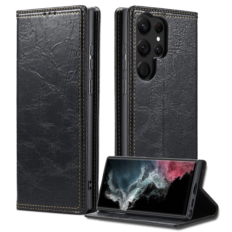 Vintage Bark Texture Wallet Leather Phone Case