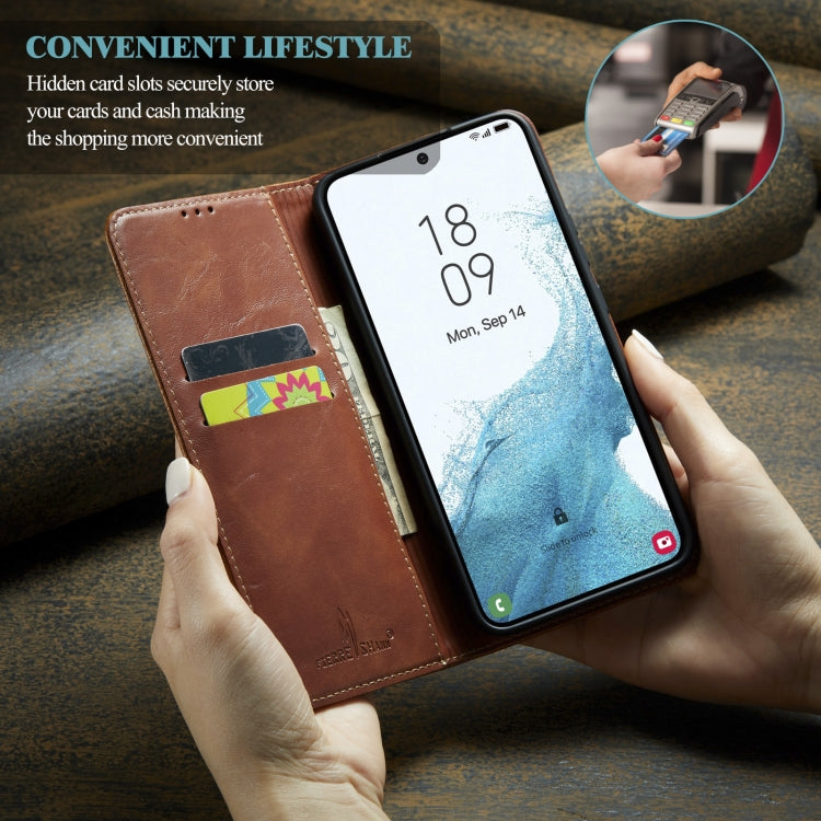 Vintage Bark Texture Wallet Leather Phone Case