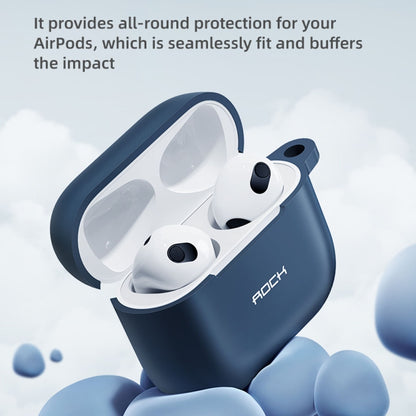 ROCK RPC3013 Silicone Earphone Protective Case with Hook For AirPods 3