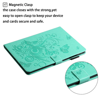 Embossed Butterfly Pattern Smart Leather Tablet Case