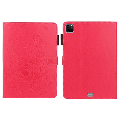 Embossed Butterfly Pattern Smart Leather Tablet Case