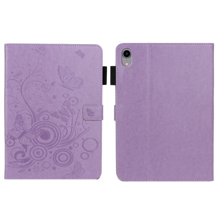 Embossed Butterfly Pattern Smart Leather Tablet Case