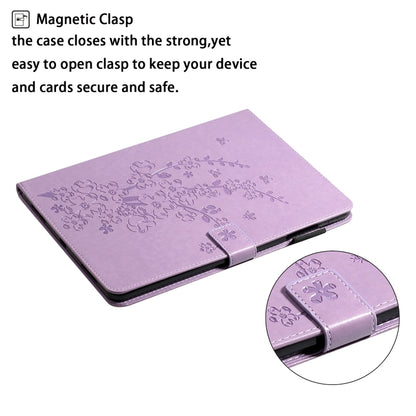 Embossed Plum Bossom Pattern Smart Leather Tablet Case, For iPad Pro 11 inch 2020 / 2018, For iPad mini 2024 / mini 6