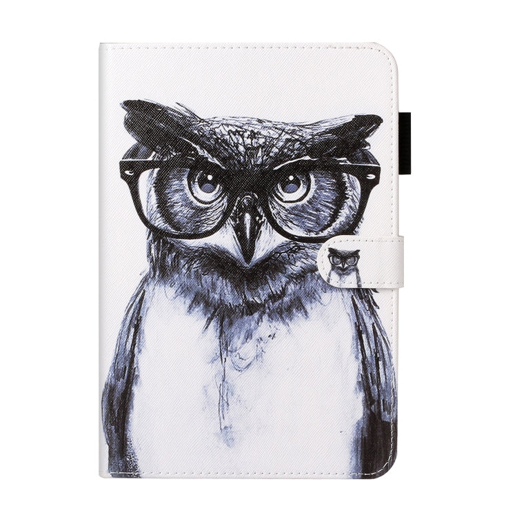 Cross Texture Painted Smart Leather Tablet Case