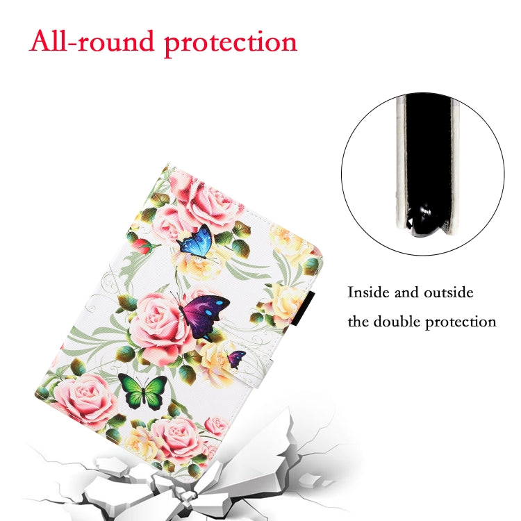 Cross Texture Painted Smart Leather Tablet Case, For iPad mini 2024 / mini 6