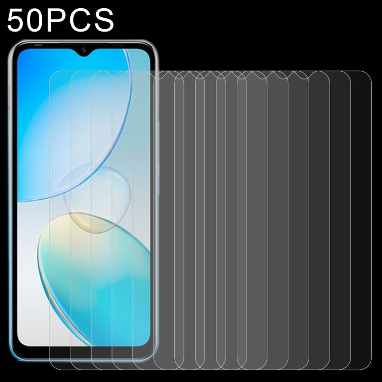 50 PCS 0.26mm 9H 2.5D Tempered Glass Film