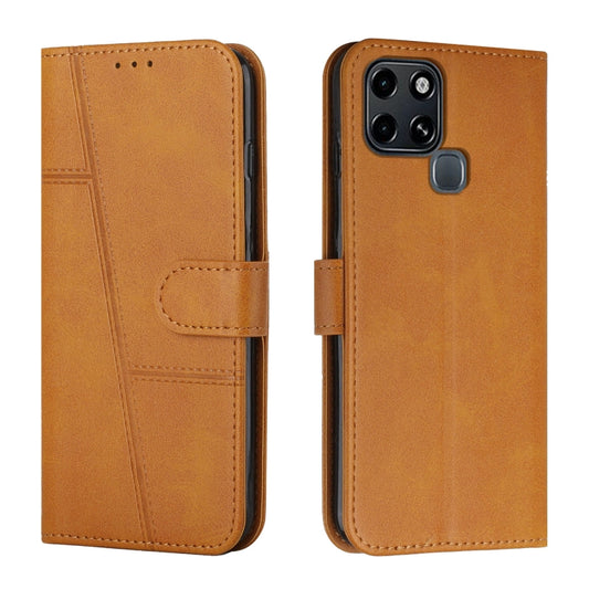 Stitching Calf Texture Buckle Leather Phone Case