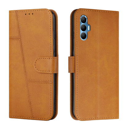 Stitching Calf Texture Buckle Leather Phone Case