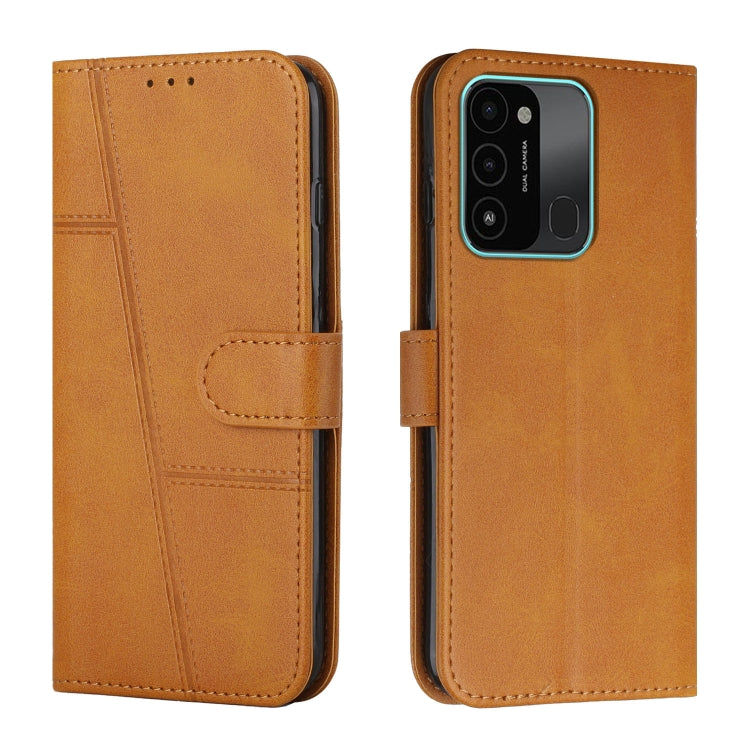 Stitching Calf Texture Buckle Leather Phone Case