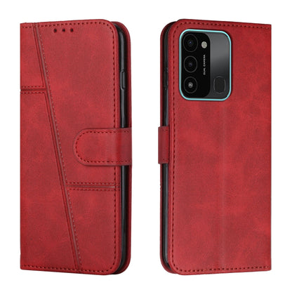 Stitching Calf Texture Buckle Leather Phone Case