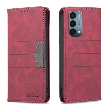 Magnetic Splicing Leather Phone Case